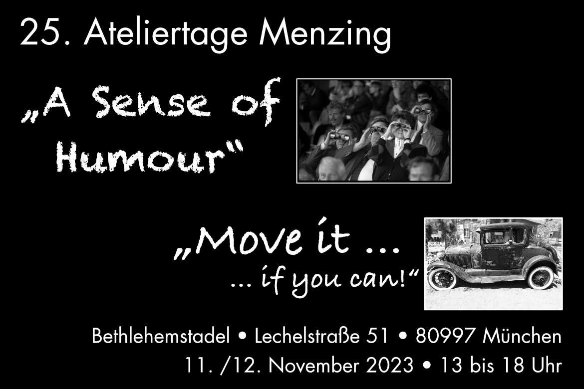 Reinhard Mohr Fotografie, Ausstellung bei den 25. Menzinger Ateliertagen in München im November 2023